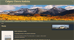 Desktop Screenshot of chevraofcalgary.org